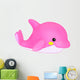Pink Dolphin Wall Decal