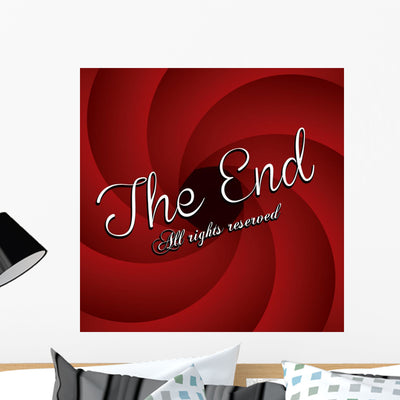 End Label Wall Decal shown on a wall