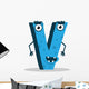 Letter V Monster Wall Decal