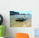 Fishing Boat Pond Wall Decal