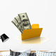Dollar Folder Wall Decal