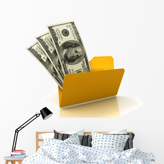 Dollar Folder Wall Decal