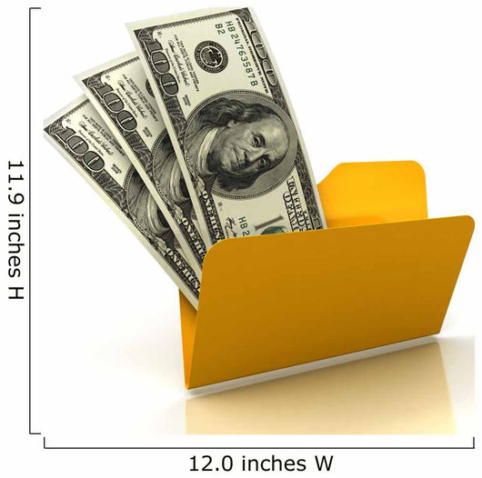 Dollar Folder Wall Decal