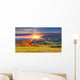 Colorful Autumn Landscape Mountains Wall Decal