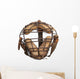 Vintage Baseball Catchers Mask Wall Decal