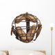 Vintage Baseball Catchers Mask Wall Decal