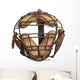 Vintage Baseball Catchers Mask Wall Decal