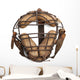 Vintage Baseball Catchers Mask Wall Decal
