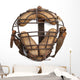 Vintage Baseball Catchers Mask Wall Decal