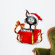 Cat Cartoon Christmas Gift-gatto Wall Decal