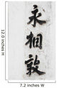 Asian Letters Wall Decal
