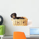 Tiger Dachshund Basket Wall Decal