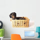 Tiger Dachshund Basket Wall Decal