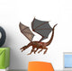 Orange Red Dragon Wall Decal