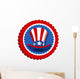 4th July Uncle Sam Wall Decal