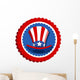 4th July Uncle Sam Wall Decal