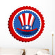 4th July Uncle Sam Wall Decal