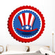 4th July Uncle Sam Wall Decal