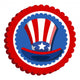 4th July Uncle Sam Wall Decal