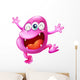 Very Excited Beanie Monster Wall Decal
