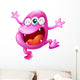 Very Excited Beanie Monster Wall Decal