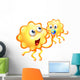 Yellow Monster Playing Wall Decal