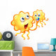 Yellow Monster Playing Wall Decal