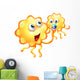 Yellow Monster Playing Wall Decal