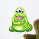 Green Slime Baby Monster Eating Wall Decal