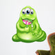 Green Slime Baby Monster Eating Wall Decal