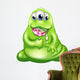 Green Slime Baby Monster Eating Wall Decal