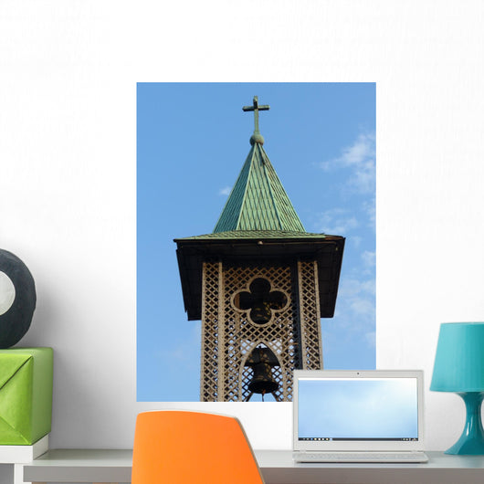 Church Tower with Bell Wall Decal