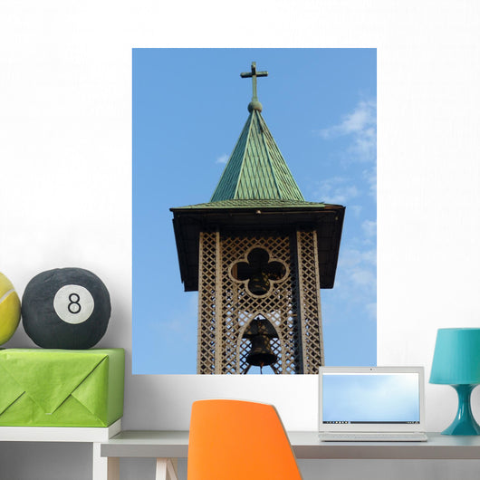 Church Tower with Bell Wall Decal