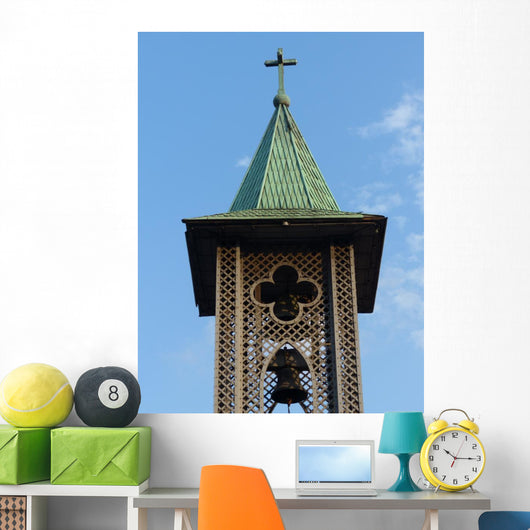 Church Tower with Bell Wall Decal