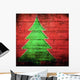 Albero Di Natale Grunge Wall Decal