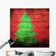 Albero Di Natale Grunge Wall Decal