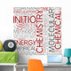 Computational Chemistry Word Cloud Wall Decal