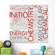 Computational Chemistry Word Cloud Wall Decal