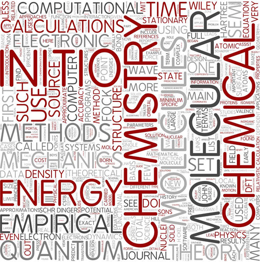 Computational Chemistry Word Cloud Wall Decal