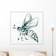 Bee Icon Vector Wall Decal