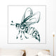 Bee Icon Vector Wall Decal