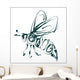 Bee Icon Vector Wall Decal