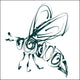 Bee Icon Vector Wall Decal