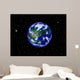 Earth Illustration Wall Decal