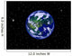 Earth Illustration Wall Decal