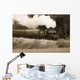 Steam Train Shot Black Wall Decal