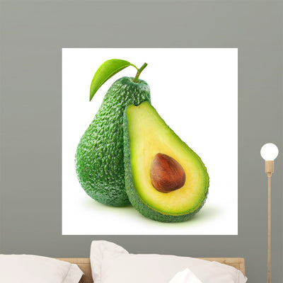 Avocado Wall Decal shown on a wall