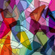Abstract Colorful with Triangle Wall Decal