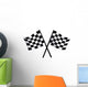 Checkered Vector Flags Wall Decal