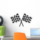 Checkered Vector Flags Wall Decal